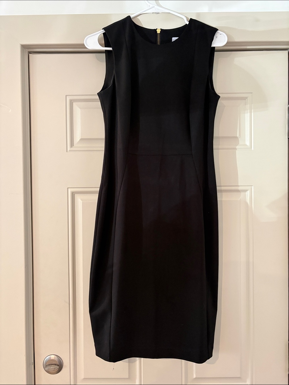 Calvin Klein Black Sleeveless Sheath Dress